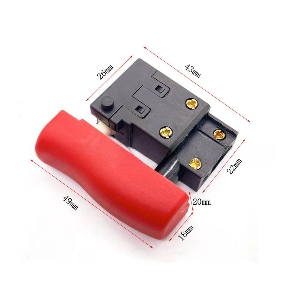 BODA Switch 43mm Red for H6 28 Hammer Drill (Replacement Metal Plastic)