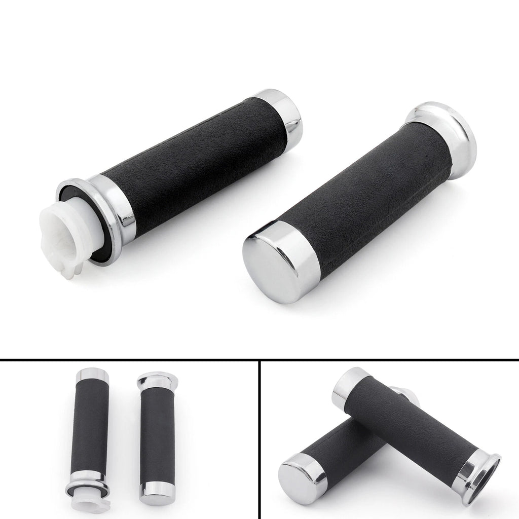 Chrome Grips for Honda Magna Shadow 600 750 Spirit 1100 VT 1300 VTX 1800 (T9)