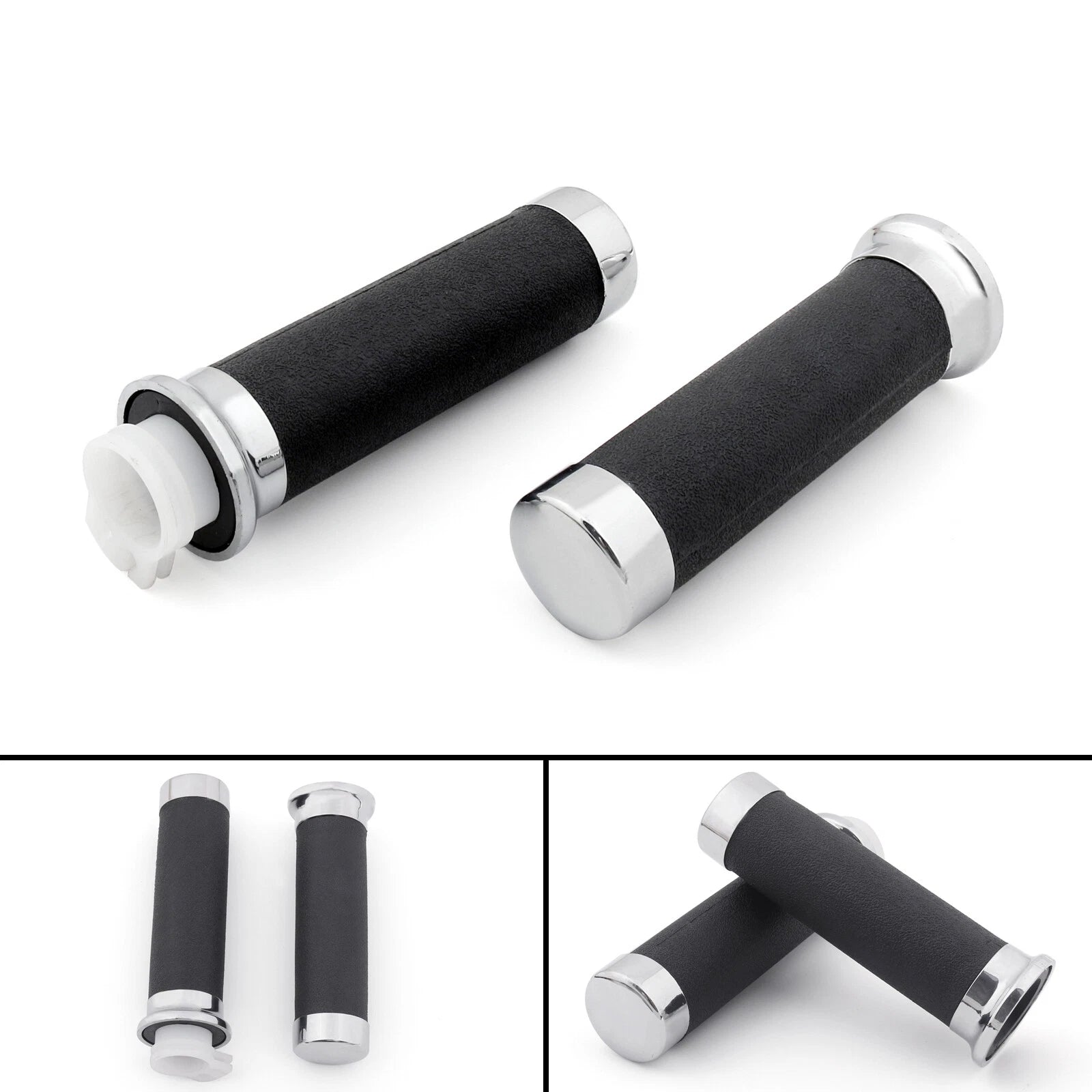 Chrome Grips for Honda Magna Shadow 600 750 Spirit 1100 VT 1300 VTX 1800 (T9)
