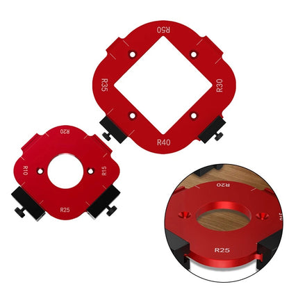 Precision Aluminum Router Template for Wood Plate Corner Shaping