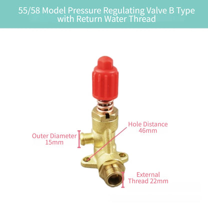 Copper Pressure Regulator Valve for 55/58 High Pressure Washers