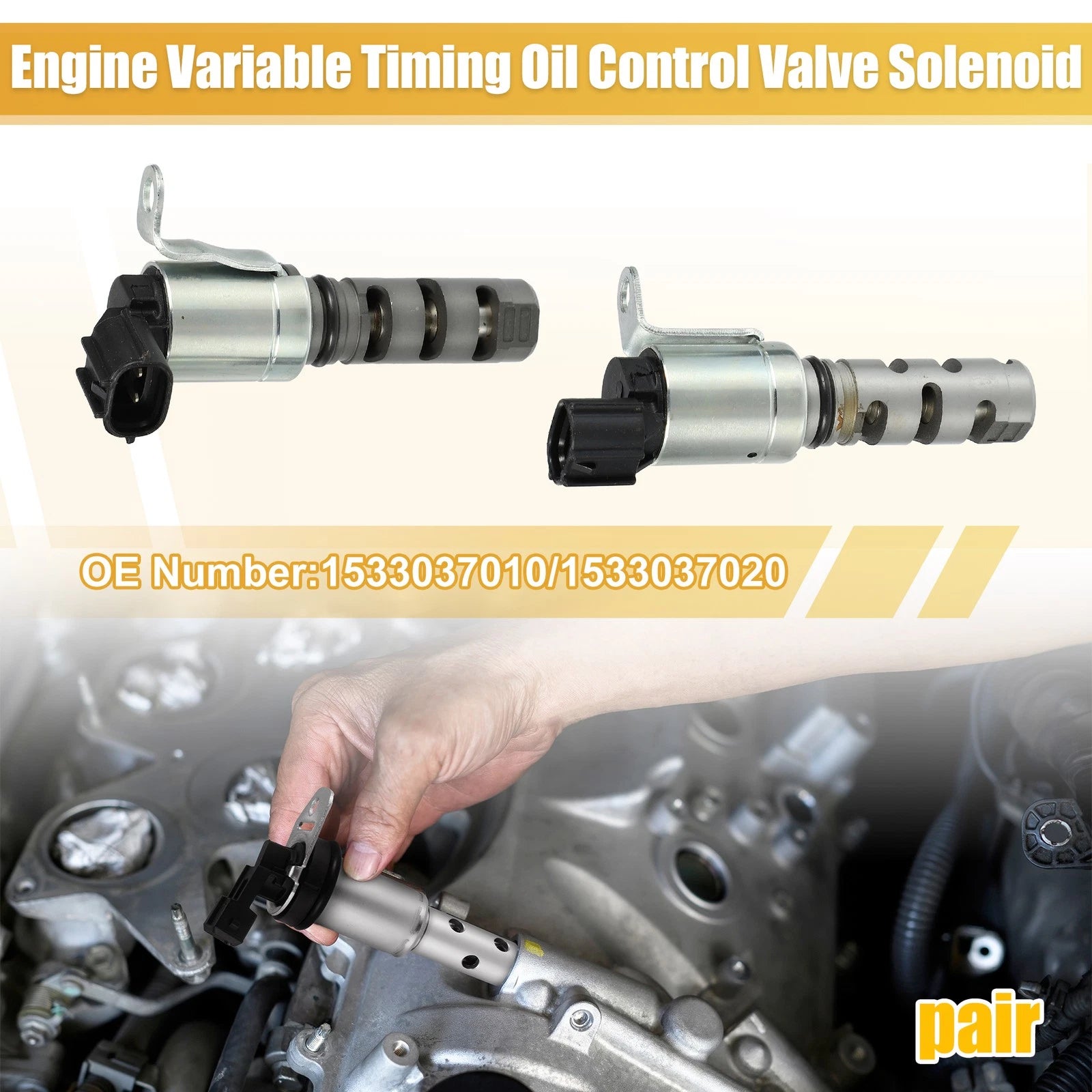 Variable Valve Timing Solenoid Pair Left Right for Lexus CT200h (2011–2014)