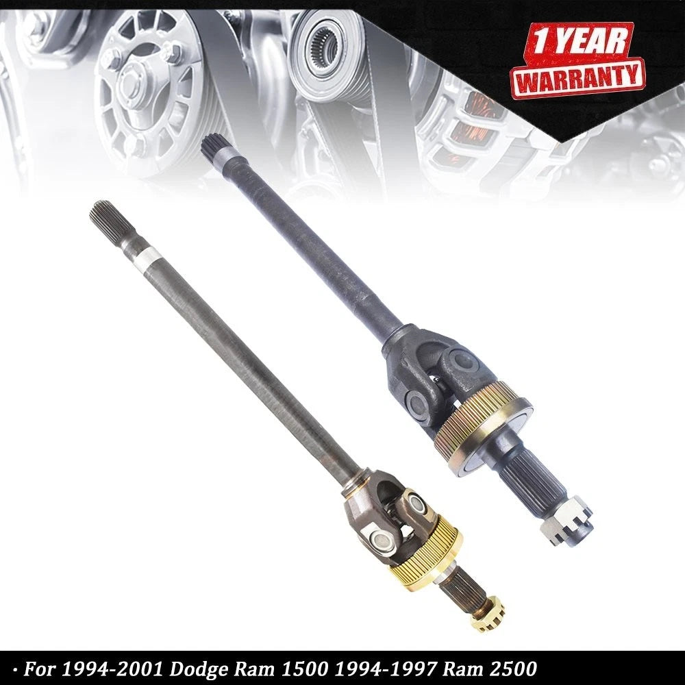 Pair Front Left+Right Axle Shafts for Dodge Ram 1500/2500 (1994–2001)