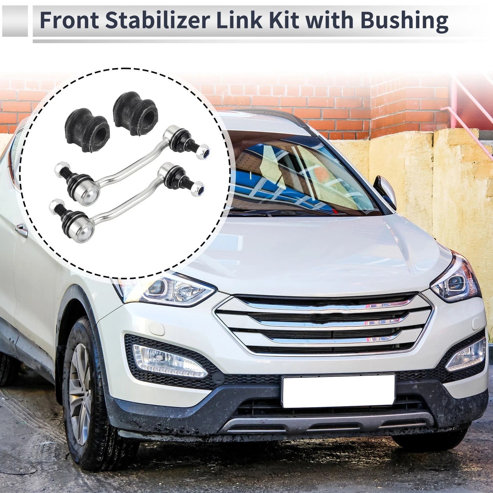 Front Stabilizer Bar Links with Bushing for Hyundai Sonata (2009–2010)