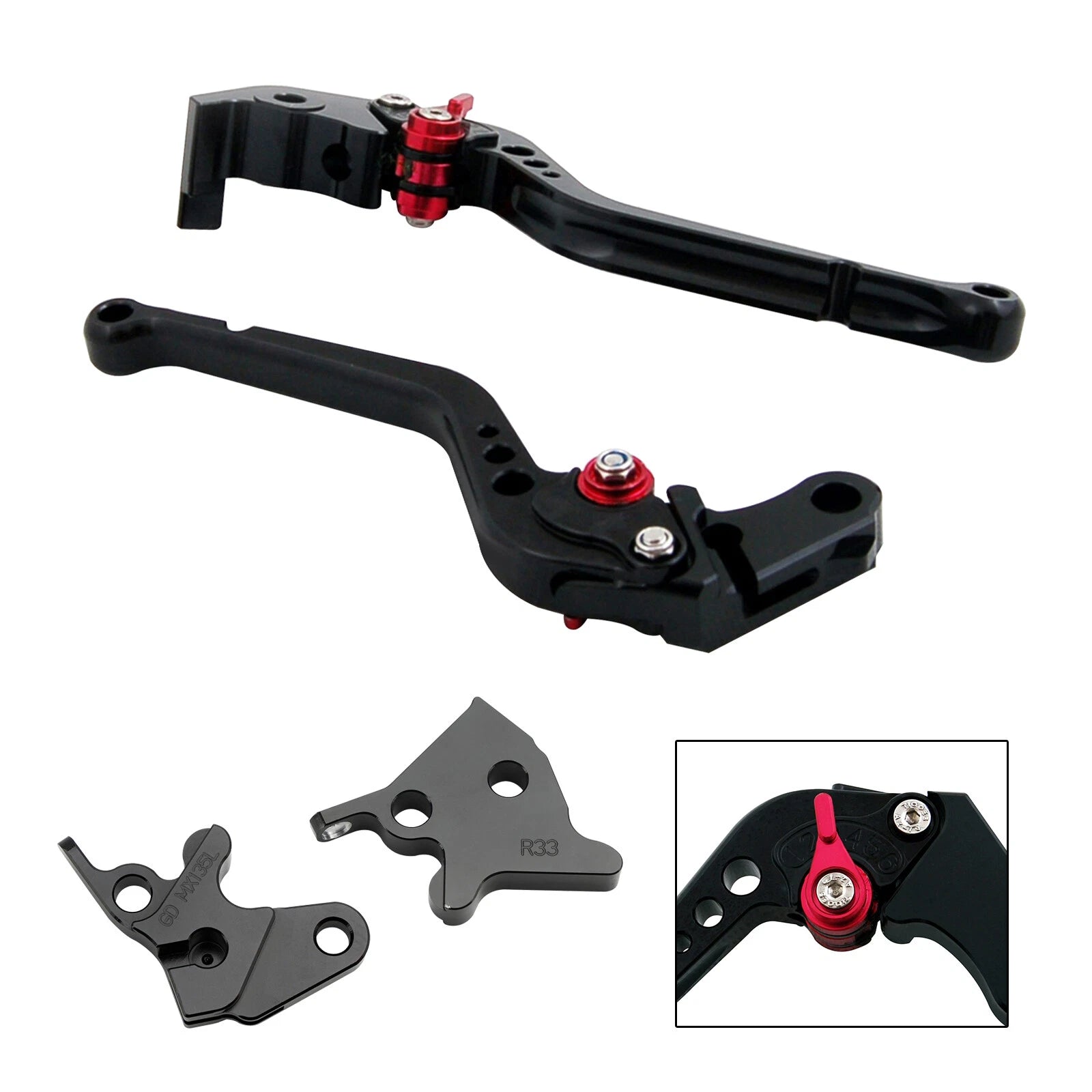 Long Clutch Brake Lever for Yamaha YBR125 (2005–2014) b7