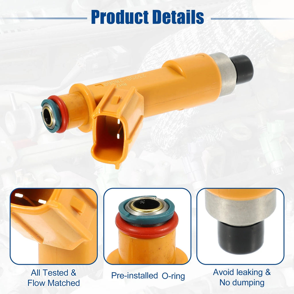 Fuel Injector Nozzle Replacement Set for Toyota Camry 2.4L (2003–2010)