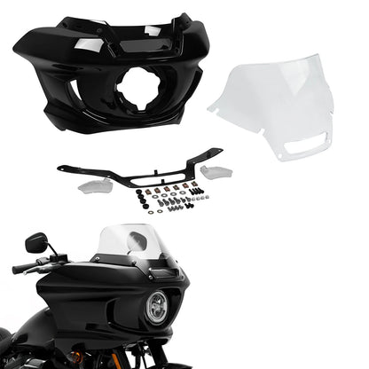 Headlight Fairing Windshield for Harley FXLRST Low Rider ST (2022–2025) Black
