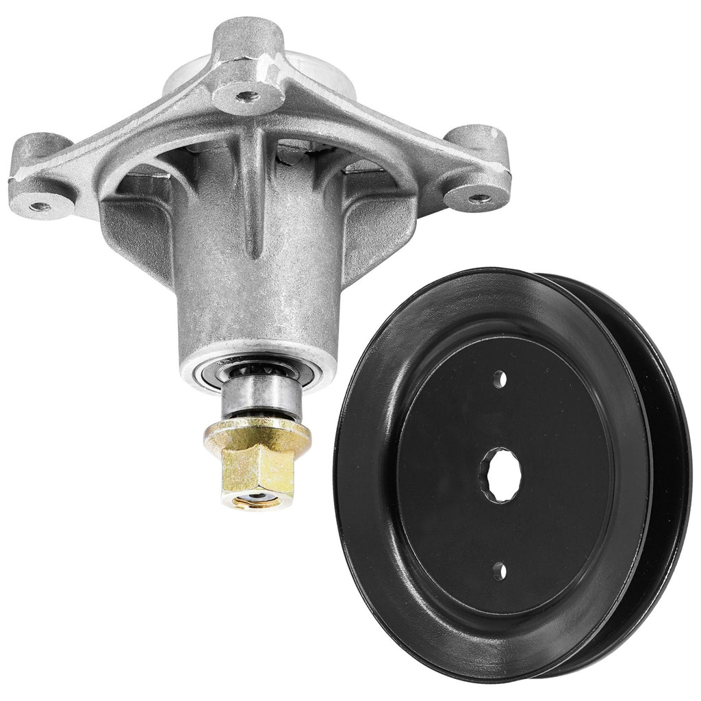 Deck Spindle and Pulley Replacement for Hustler Raptor Limited Raptor EX (52")
