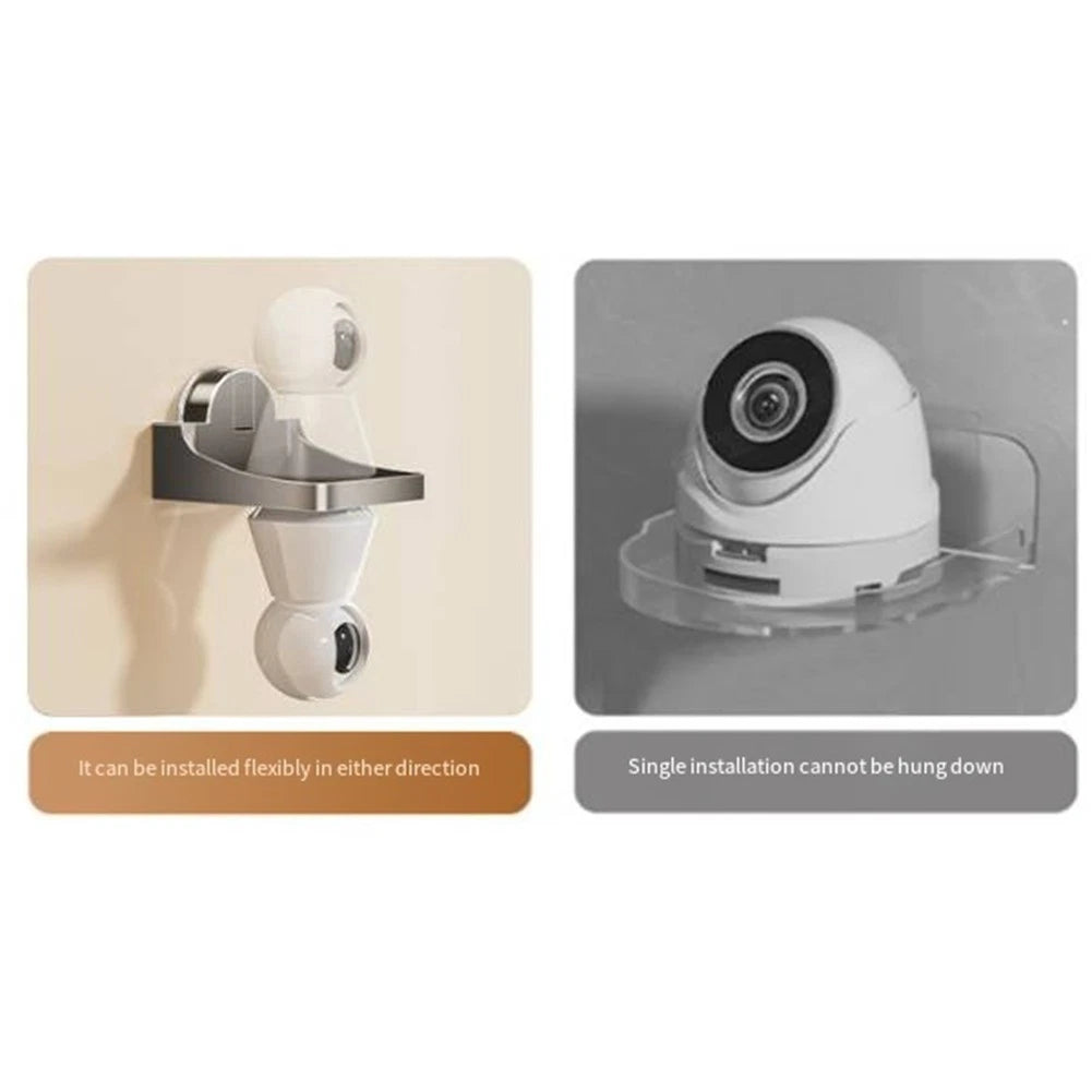 Flexible Placement Home Security Camera Bracket - Flat & Upside-down Styles