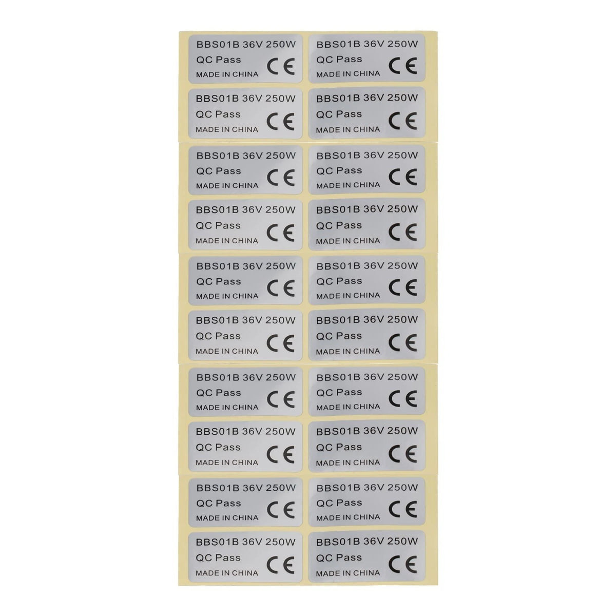 20 Pcs Sticker Set for Bafang Electric Bicycle (Ebike)