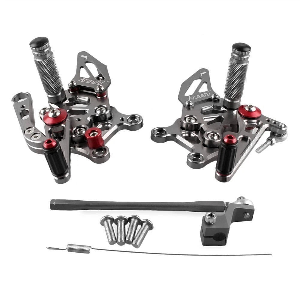 Adjustable CNC Rear Footrest Set for Aprilia RSV4 (2009–2011)