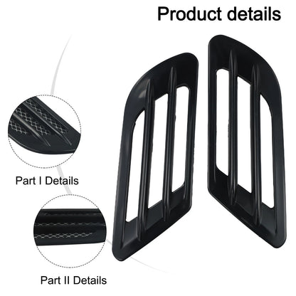 Black Car Bonnet Air Flow Intake Vent for