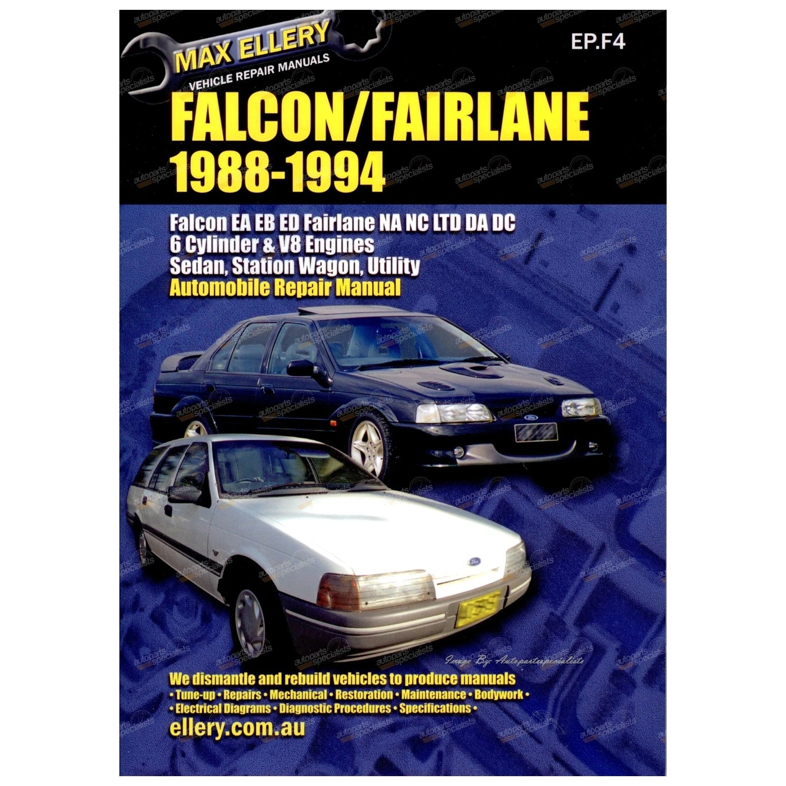Workshop Manual for Falcon Fairlane EA EB ED (1988–1994)