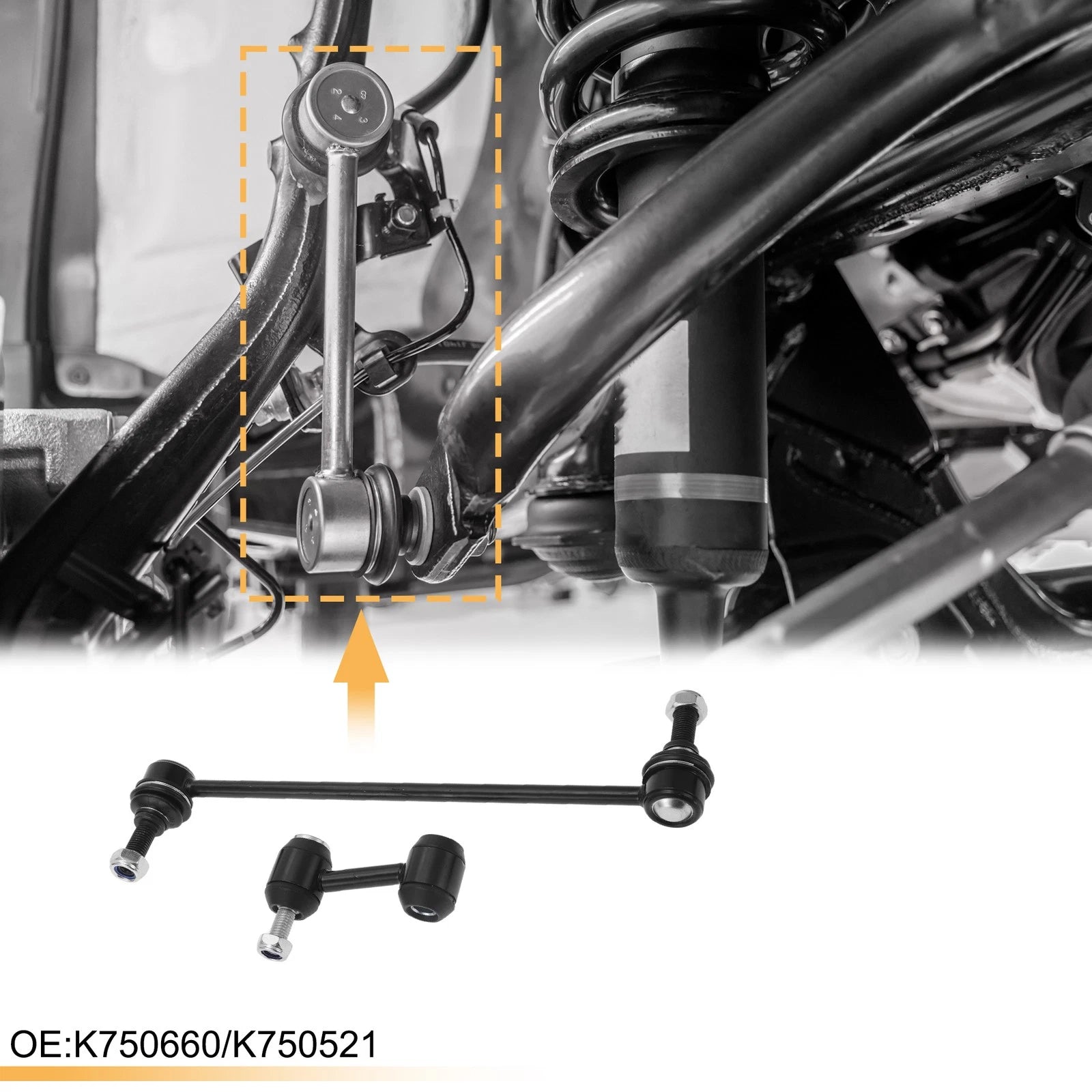 Sway Bar Link Kit Front Rear 4pcs for Buick Regal (2012–2012)