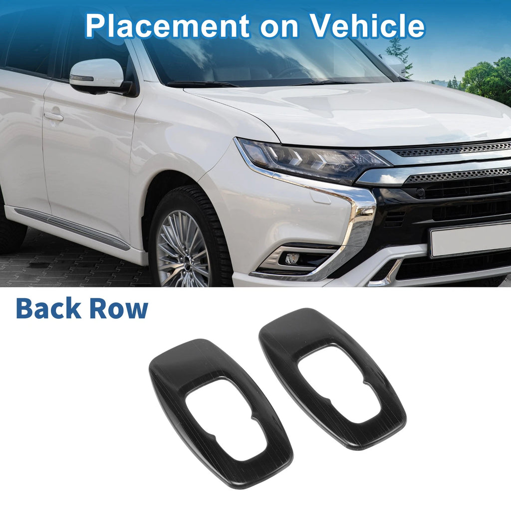 2 Pcs Headlight Trim Bezel for Mitsubishi Outlander (2022–2024) ABS