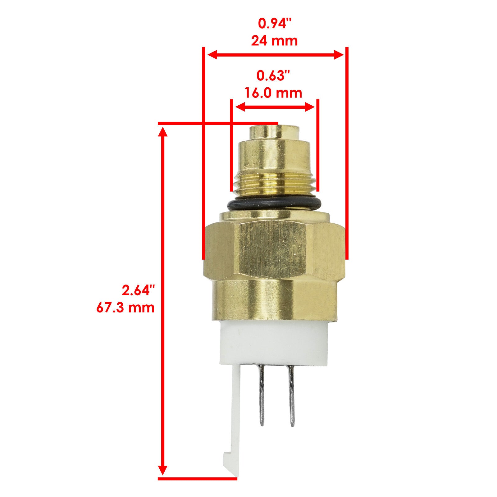 Fan Heat Sensor Switch for Kawasaki KX250F (2006–2010)