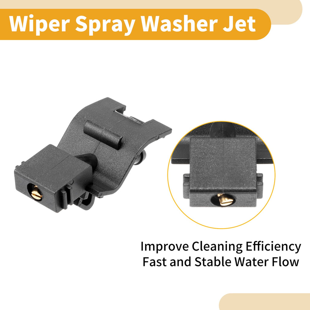 Windshield Washer Nozzle Kit with Hose Connector for Toyota Camry (2005–2011)