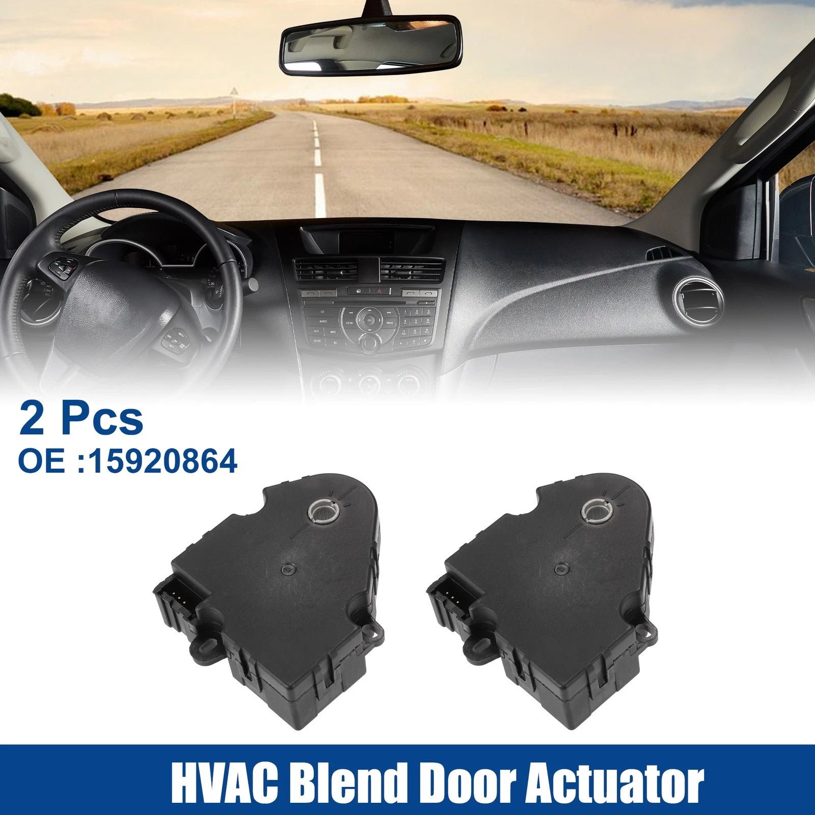 HVAC Blend Door Actuator Replacement for Buick Enclave 2008–2012 (2 Pack)