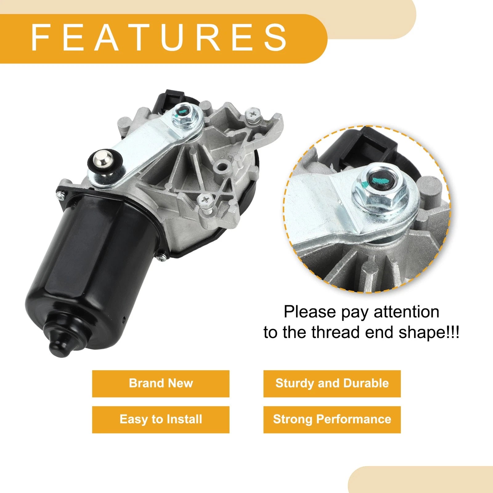 Front Windshield Wiper Motor for Chevrolet Express 1500 2500 (1996–2002) No.12487586