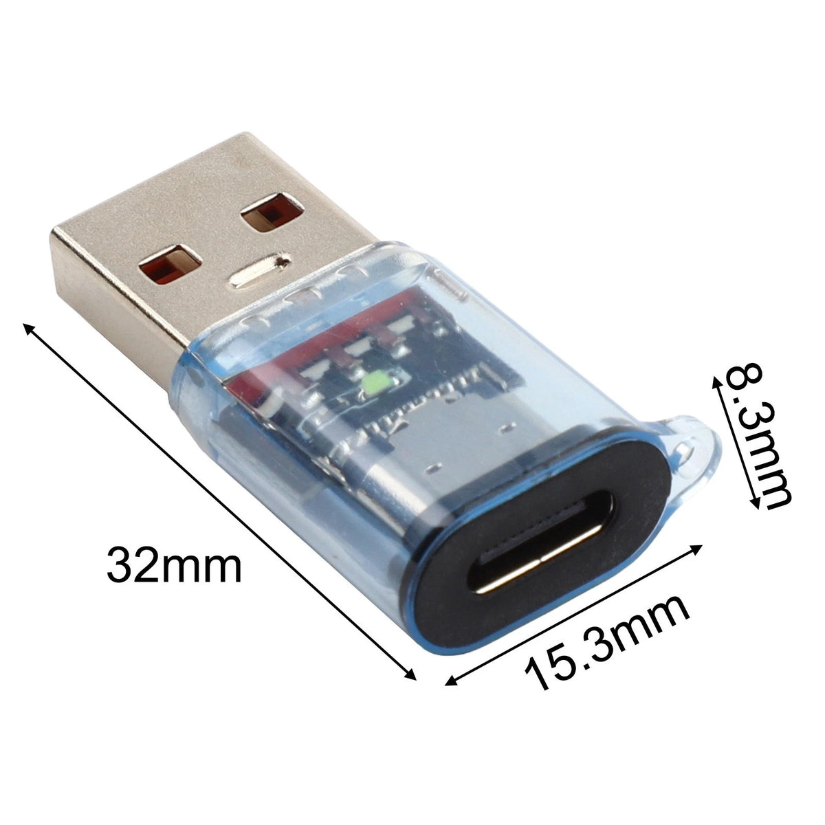 USB C to USB A 3.2 Adapter for External SSD (10Gbps, 120W Power Delivery)