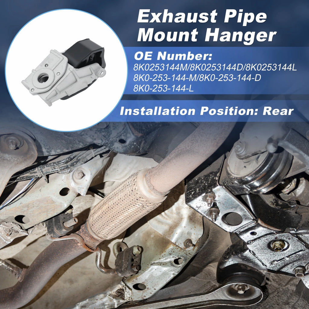 Exhaust Pipe Hanger Insulator Rear for Audi A4 A5 A6 A7 A8 (2009–2018)
