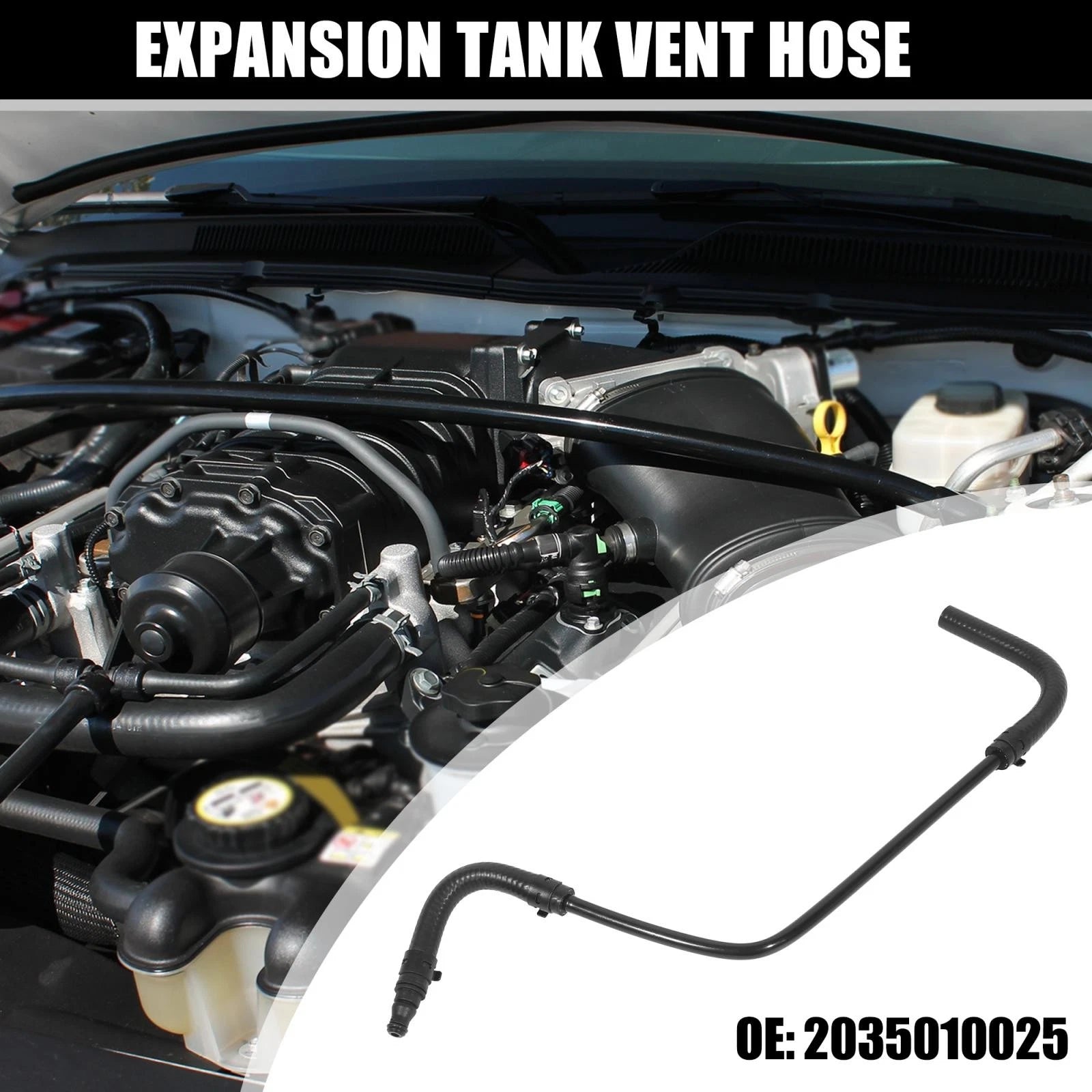 Engine Coolant Expansion Tank Breather Pipe Replacement for Mercedes-Benz C230 (2005–2006)