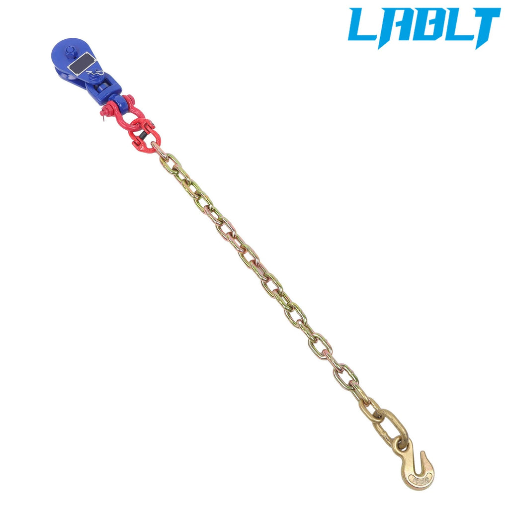 2X Snatch Block W/G80 Chain 3" Sheave for Winch Towing Rope