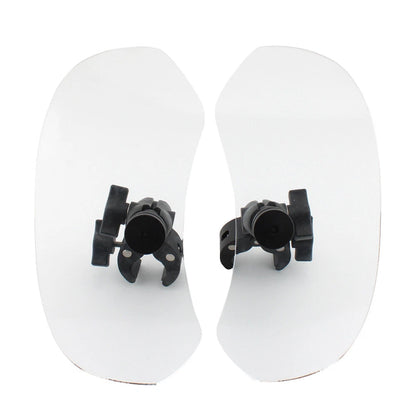 Universal Small Side Knee Pads Windshield Deflector (Clear)