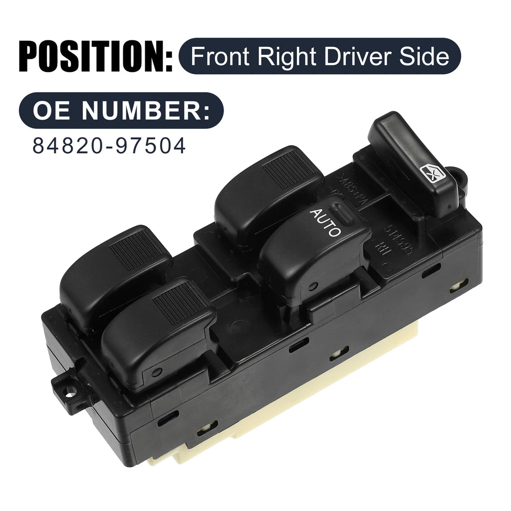 Front Right Power Window Switch for Toyota Spark Cami Duet Avanza (2000–2006)