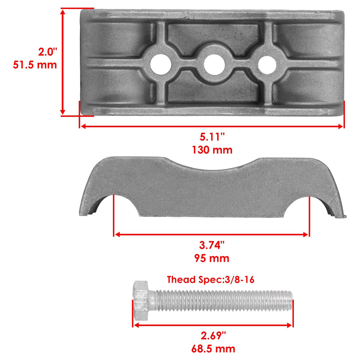 Hydraulic Pump Drive Coupler and Bushing Replacement for John Deere 1830-3030 (1930–3130)