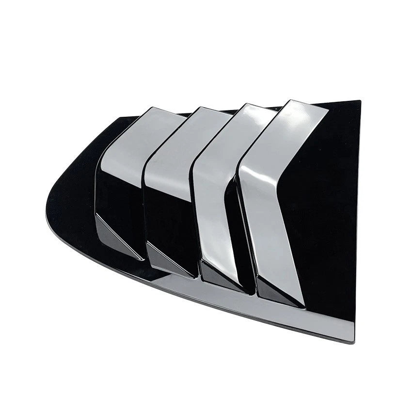 Gloss Black Rear Side Glass Shutter Cover for