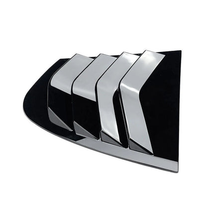 Gloss Black Rear Side Glass Shutter Cover for