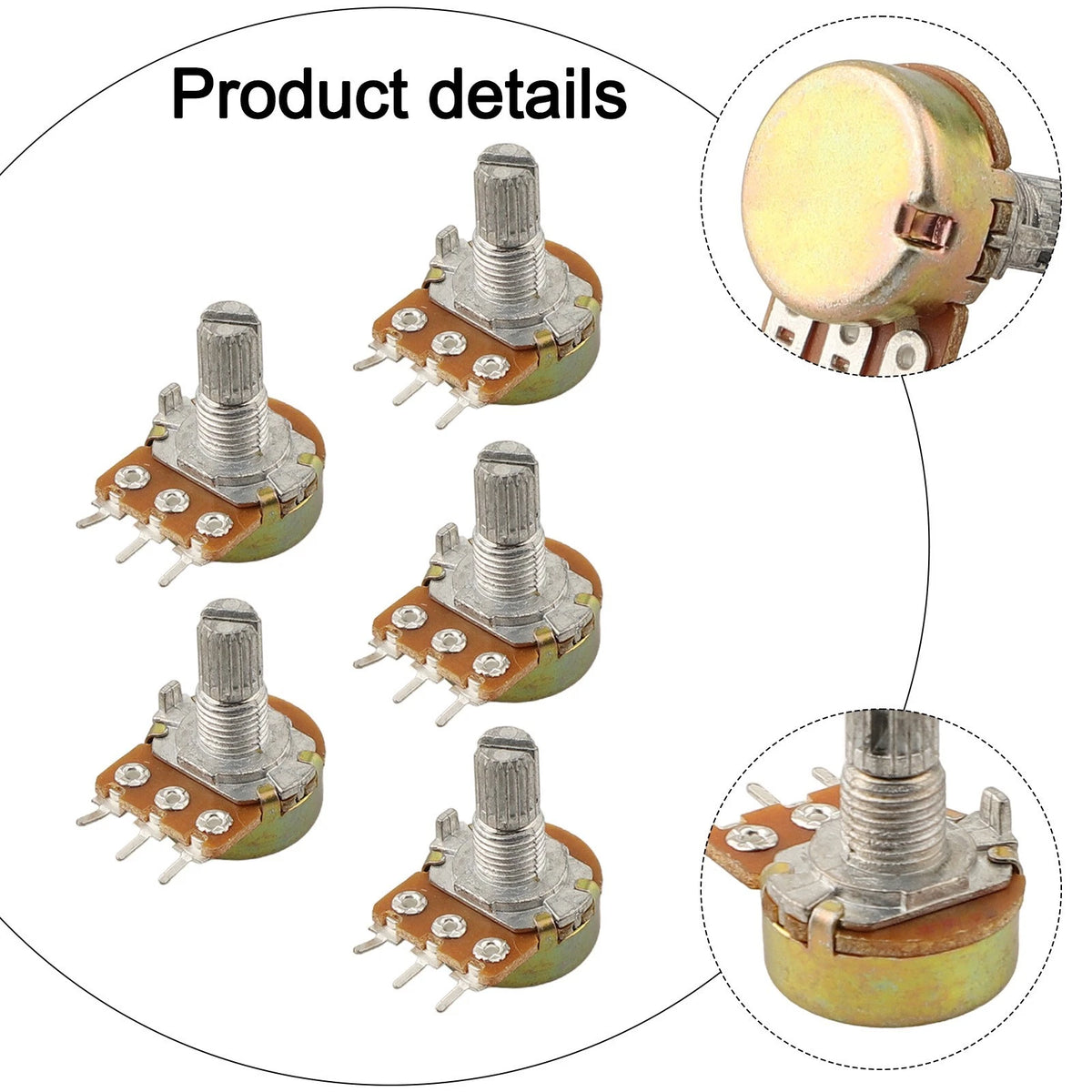 50K Potentiometer for Amplifiers (3 Pin)