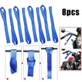 8x Heavy Duty Soft Loop Tie Down Straps for ATV UTV Motorcycle