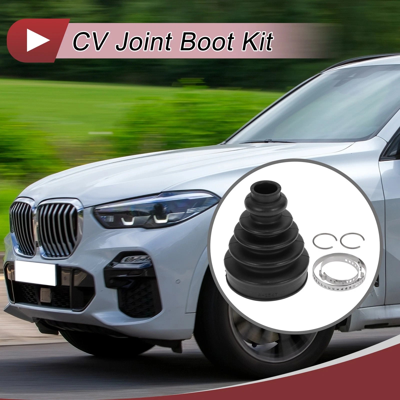Inner CV Joint Boot Kit with Clamps for BMW X5 (2007–2018)