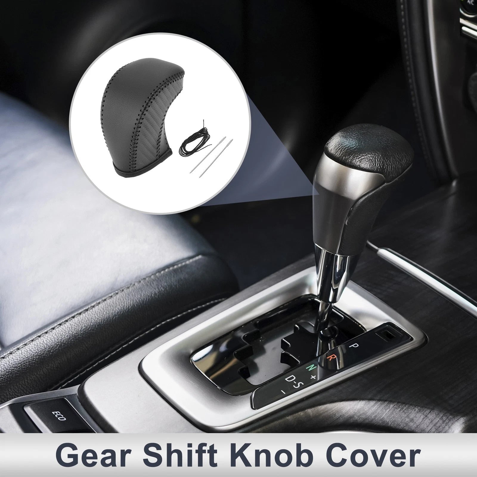 Gear Shift Knob Cover Replacement for Toyota Tacoma (2016–2022) Black