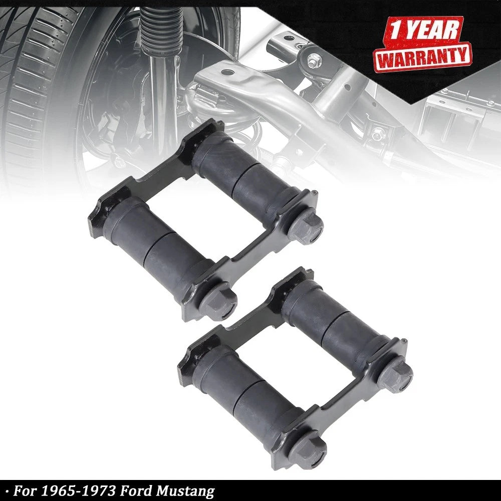 2Pcs Leaf Spring Shackle Kit for Ford Mustang (1965–1973)