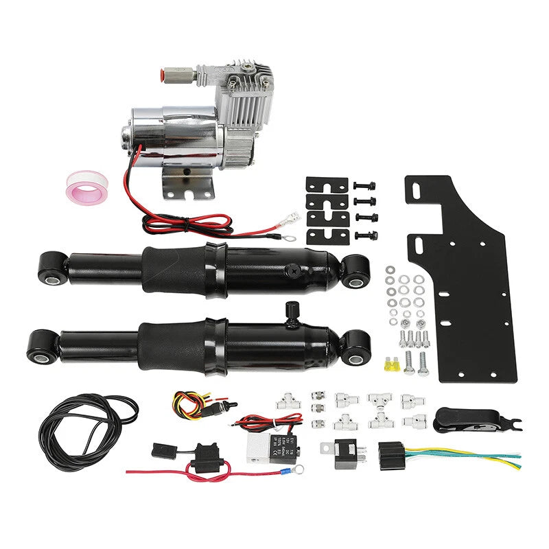 Rear Air Ride Suspension for Harley Touring Bagger Road King Glide (1994–2024)