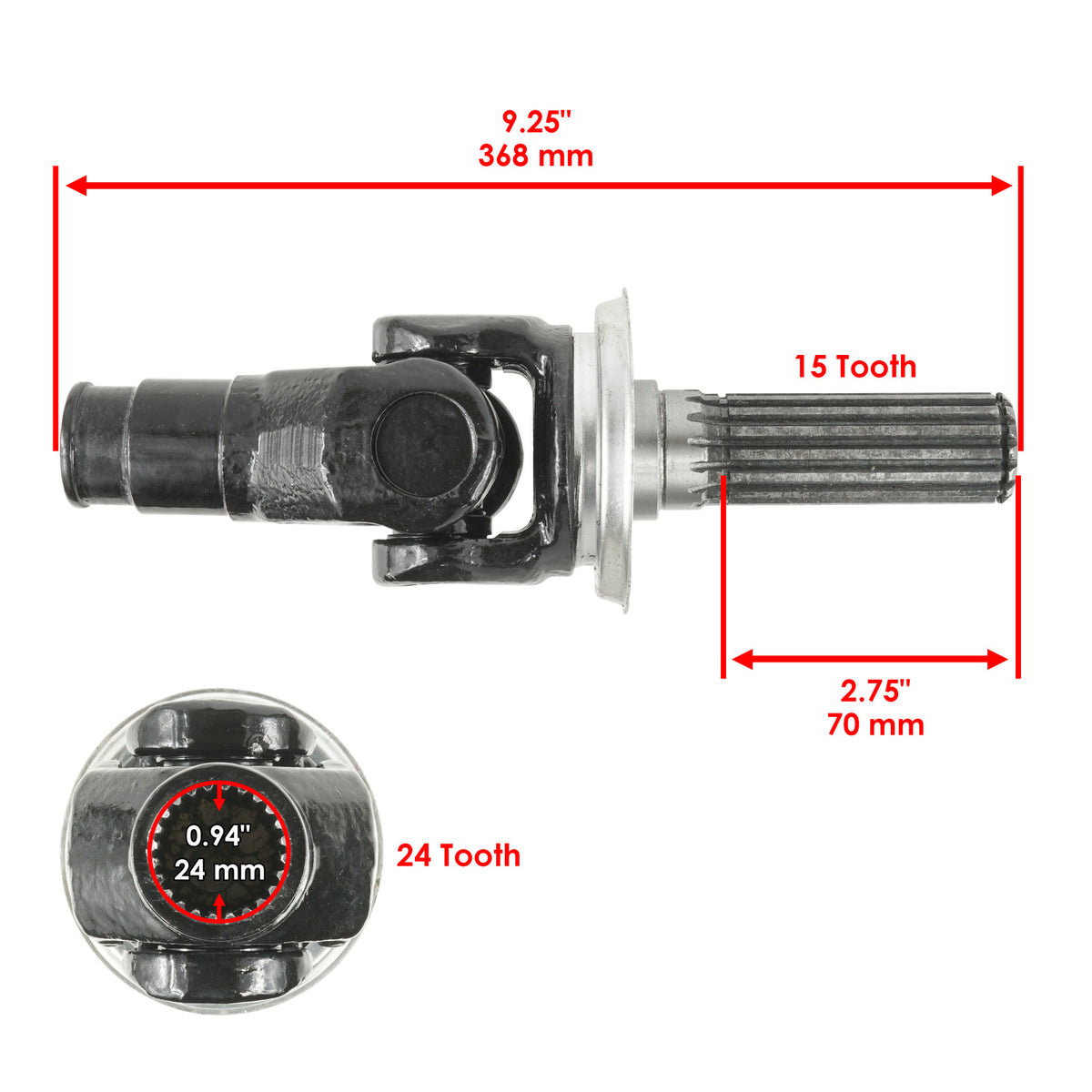 Rear Axle Drive Shaft Bearing Replacement for Kawasaki Mule 4000 (2009–2019)