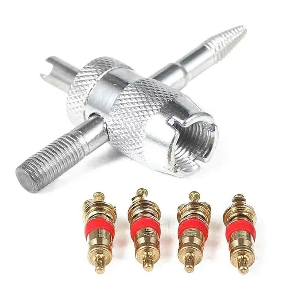 33pcs Tire Valve Stem Tool Kit for Fast Core Removal and Installation