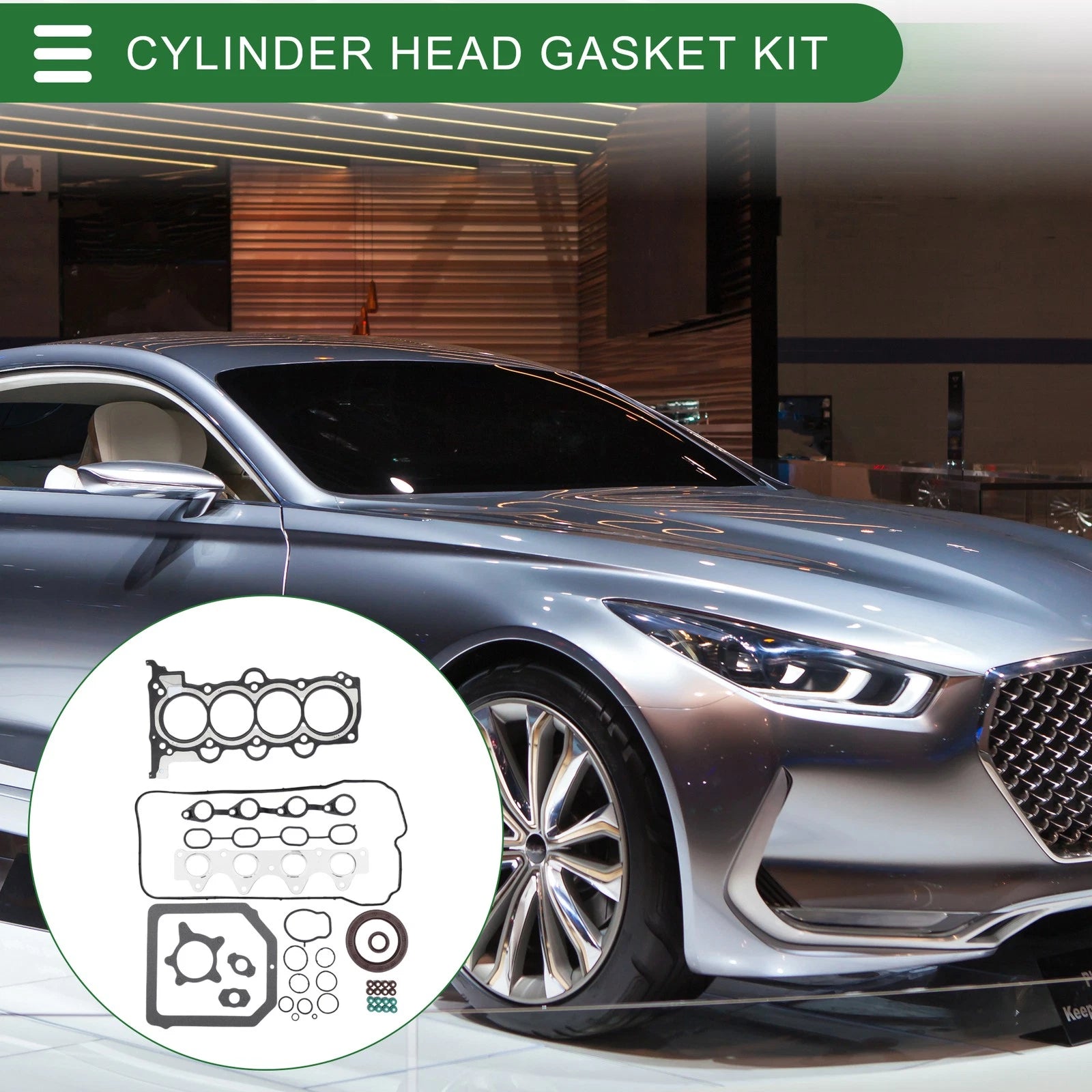 Cylinder Head Gasket Kit Replacement for Hyundai Accent (2012–2017)