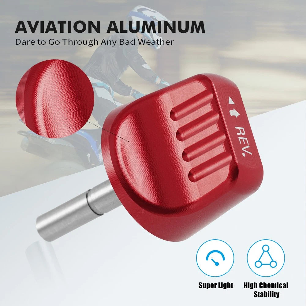 Aluminum Reverse Cable Knob Switch Button for Yamaha Raptor 700R (2009–2026)
