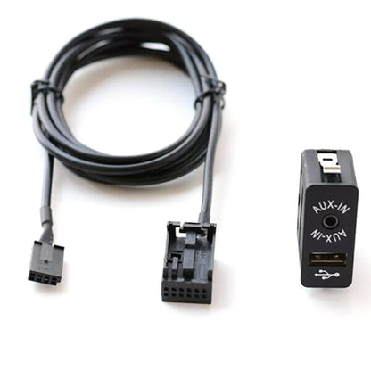 AUX USB Dash Audio 12Pin Cable for BMW E39 E53 X5 (1995–2006)