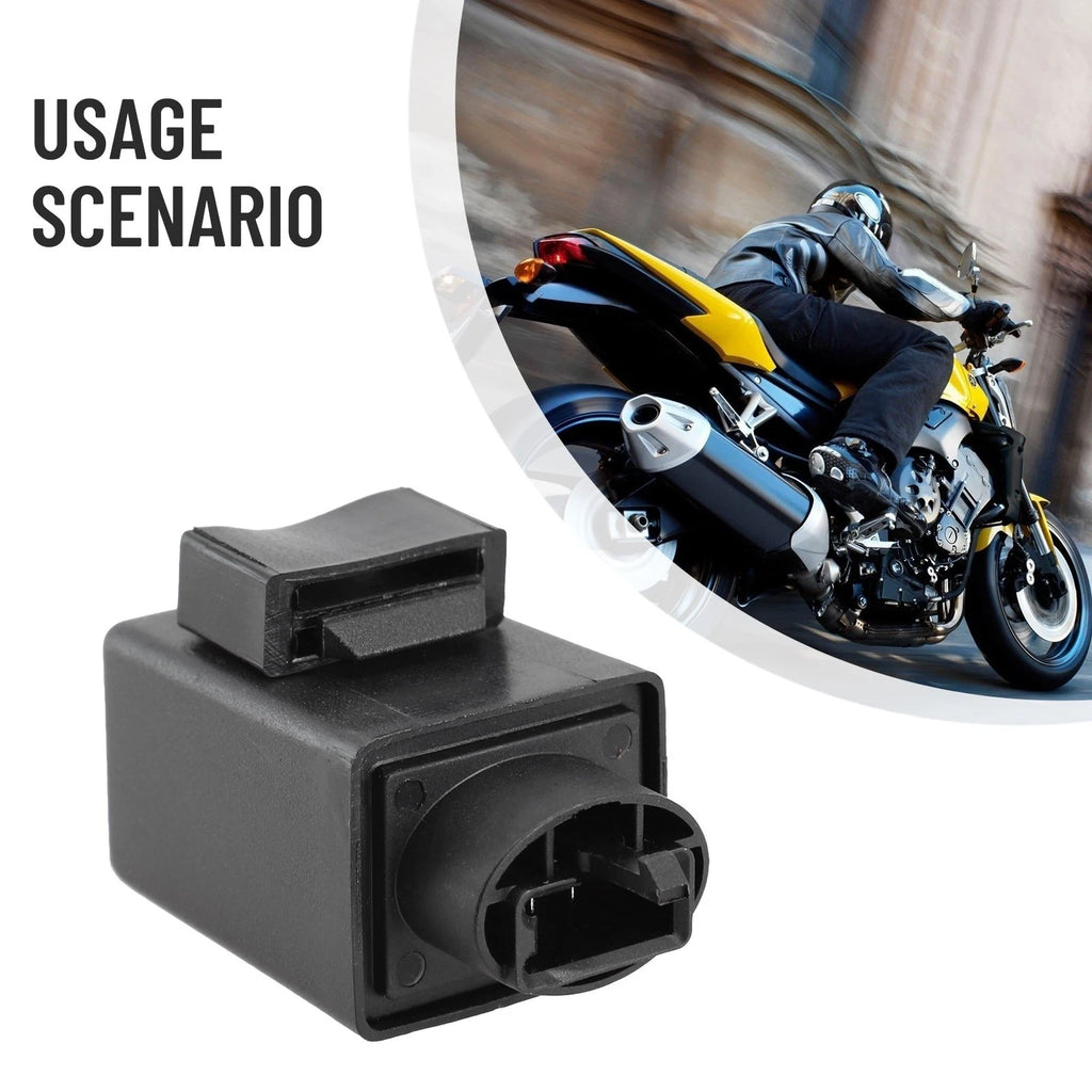 3-Pin Adjustable LED Flasher Relay for Motorcycle (12V)
