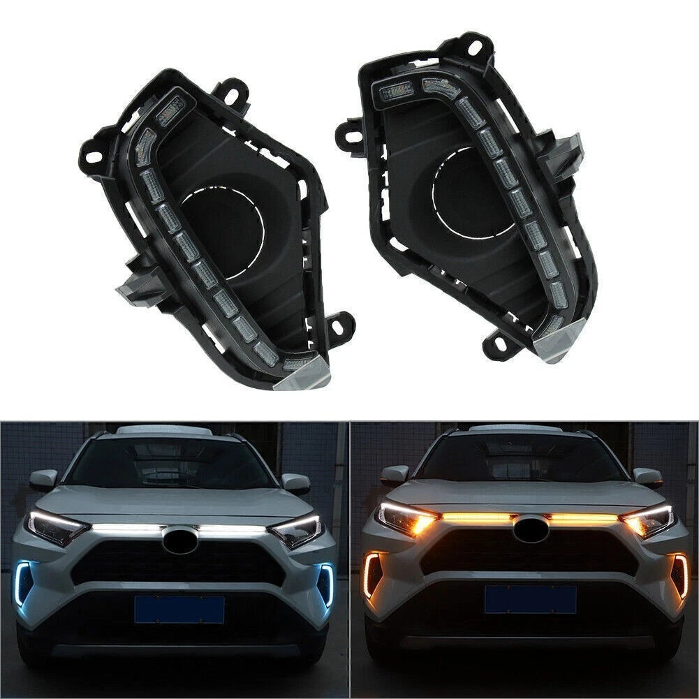2X LED Daytime Running Lights for Toyota RAV4 (2019–2020)
