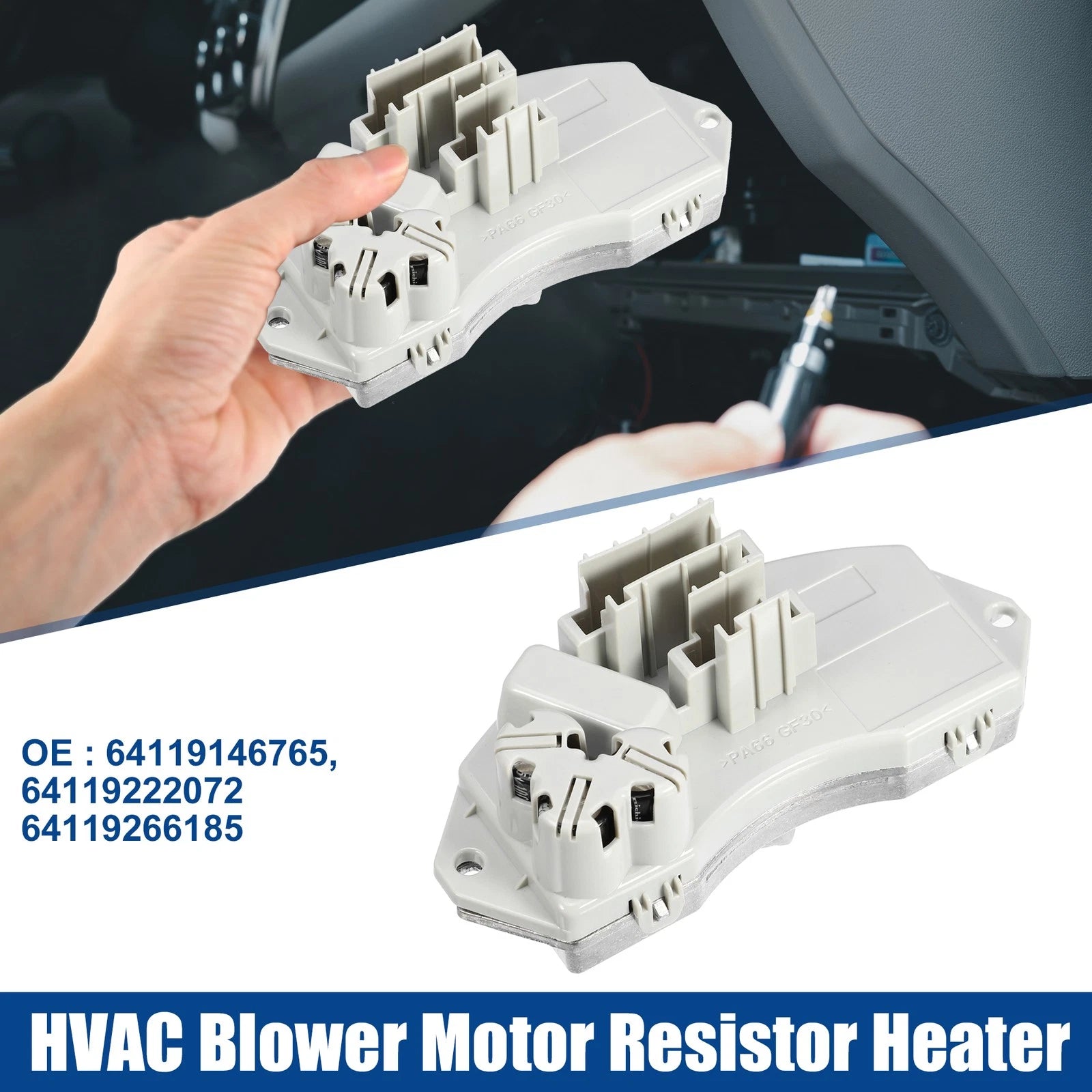 HVAC Blower Motor Resistor Replacement for BMW 325i 330i 330xi (2001–2006)