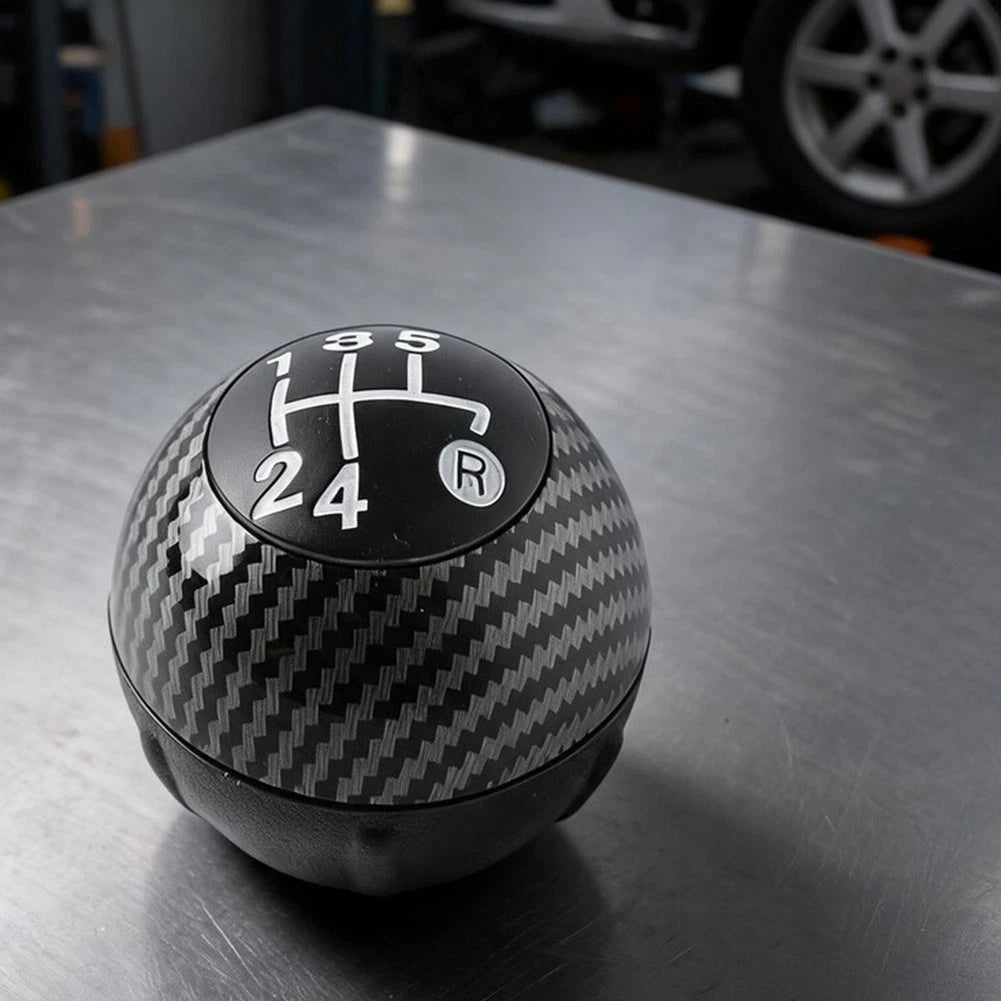 Carbon Fiber Look Shift Knob for Fiat 500, 500C (2007–2018)