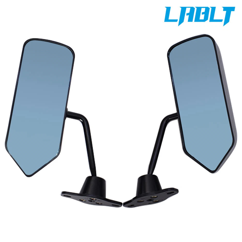 F1 Style Convex Glass Side Wing Mirrors for Universal Fit (2X)