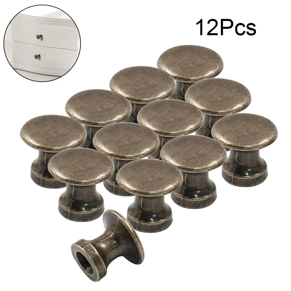 12Pc Vintage Pull Handle Knob Set for Cabinet Drawer Door (Universal)