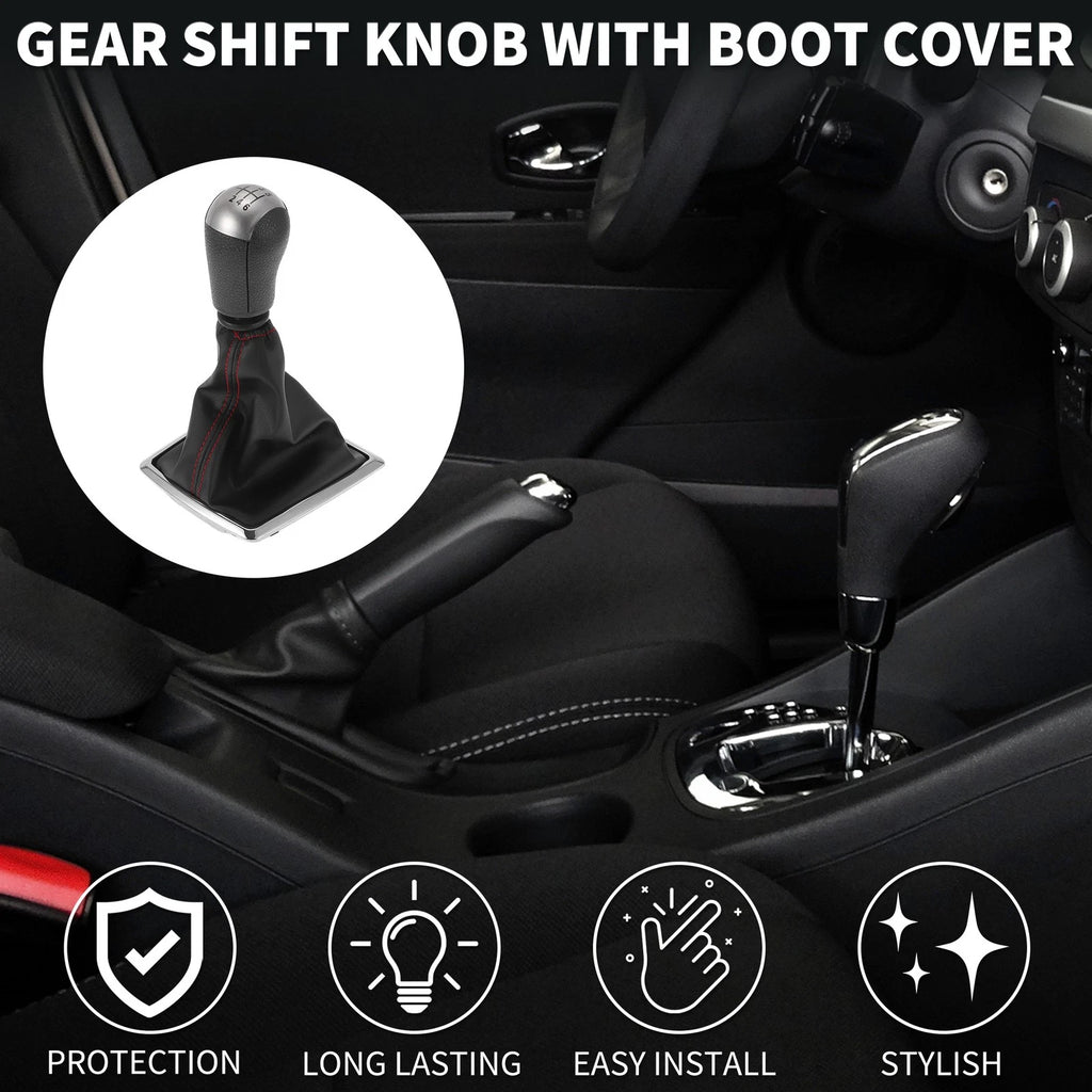 6 Speed Manual Gear Shift Knob with Cover for Ford Focus MK2 (2004–2008)